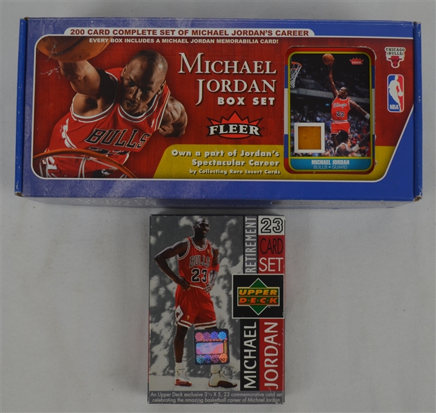 Michael Jordan Lot of 2 Basketball Card Box Sets