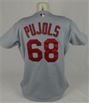 Albert Pujols 2001 St. Louis Cardinals Game Used Rookie #68 Jersey w/Dave Miedema LOA
