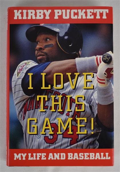 Kirby Puckett "I Love This Game" Autographed Book