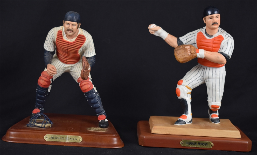 Thurman Munson Collection of 2 Porcelain Figurines 