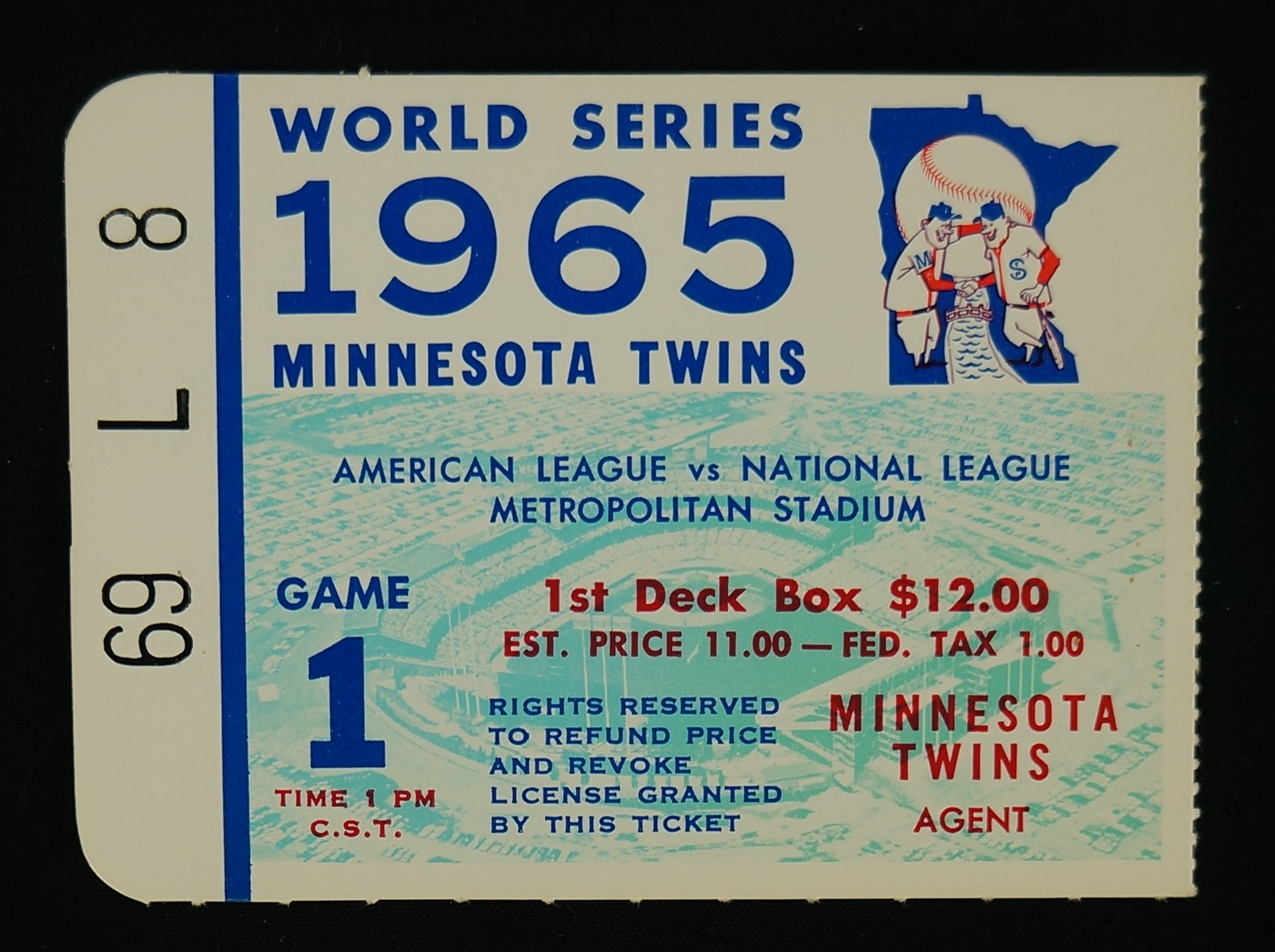 Lot Detail Los Angeles Dodgers vs. Minnesota Twins 1965 World Series