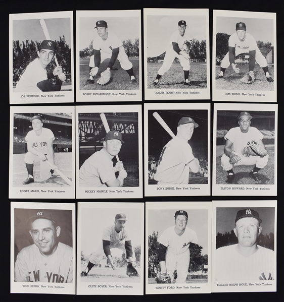 New York Yankees 1960s Set of 12 Jay Publishing 5x7 Picture Pack w/Envelope