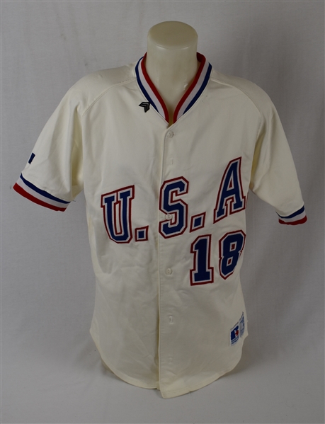 Team U.S.A 1982 Game Used #18 Baseball Jersey