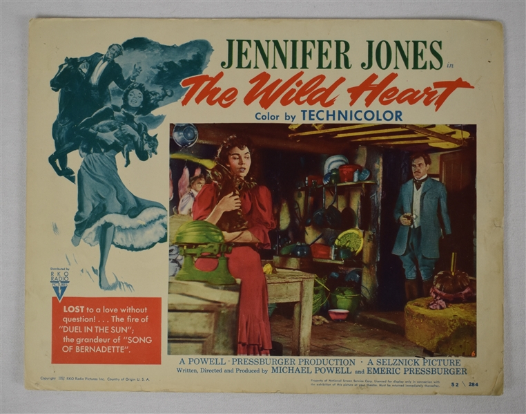 Vintage 1952 "The Wild Heart" Movie Poster