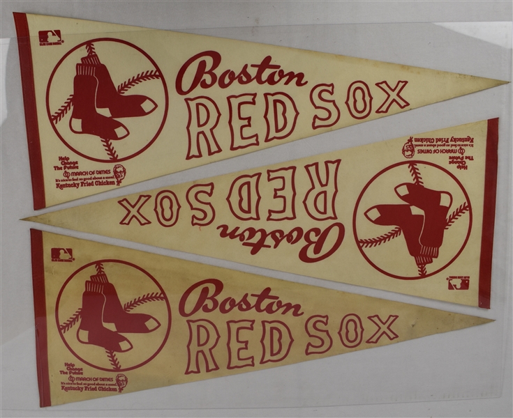 Vintage 1978 Boston Red Sox Lot of 5 Pennants