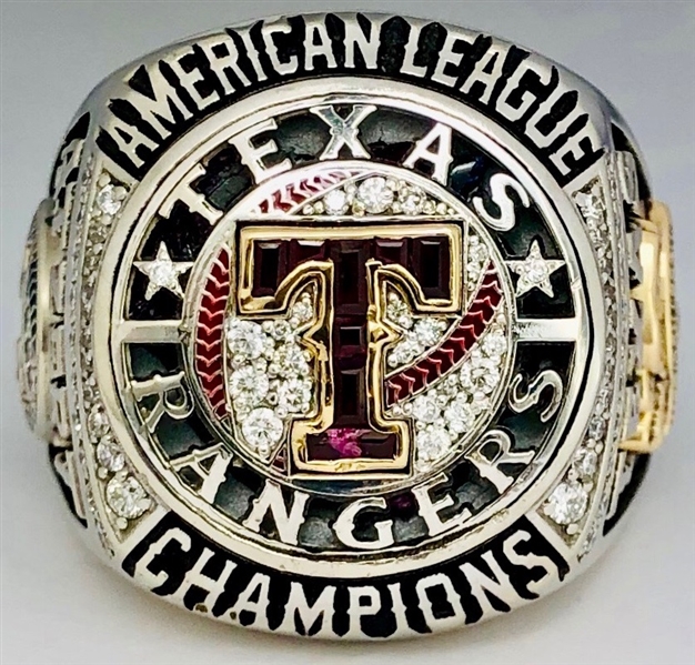 Texas Rangers 2011 World Series American League Champions 10K Gold & Diamond Ring