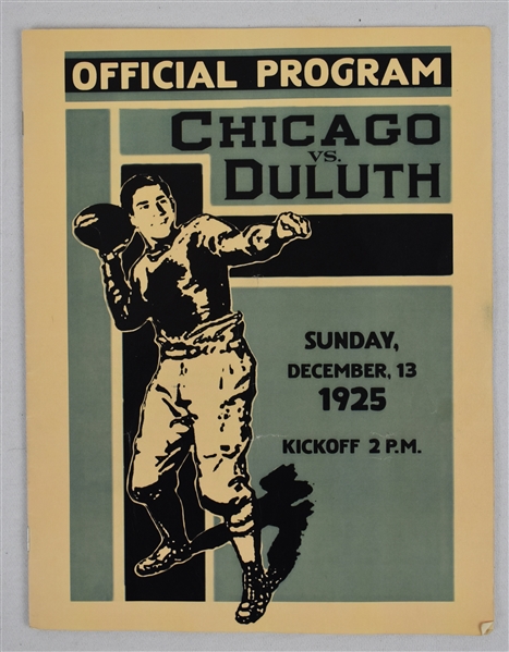 "Leatherheads" 1925 Football Program