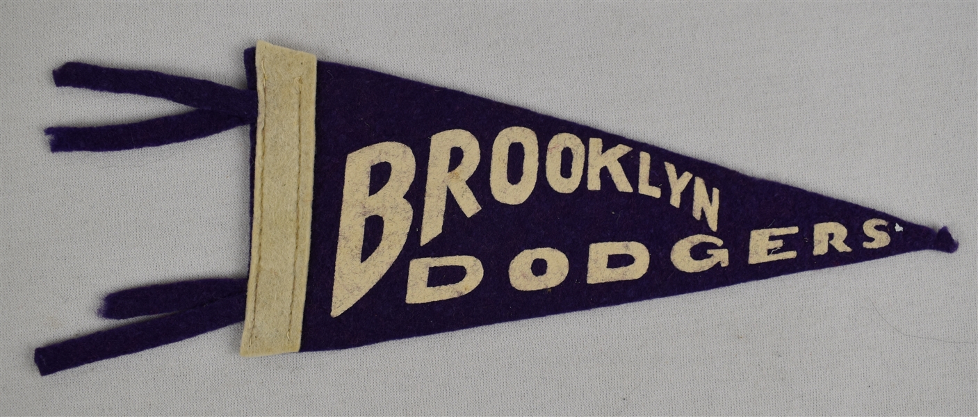 Vintage Brooklyn Dodgers Pennant  