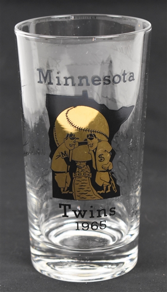Minnesota Twins 1965 Glass w/Replica Signatures
