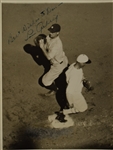 Lou Gehrig Autographed & Inscribed First Generation Wire Photo JSA LOA