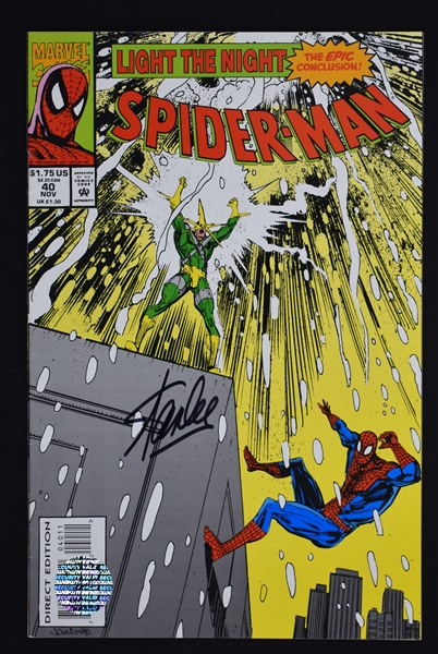 Stan Lee Autographed "Light of Night" Spiderman Comic 