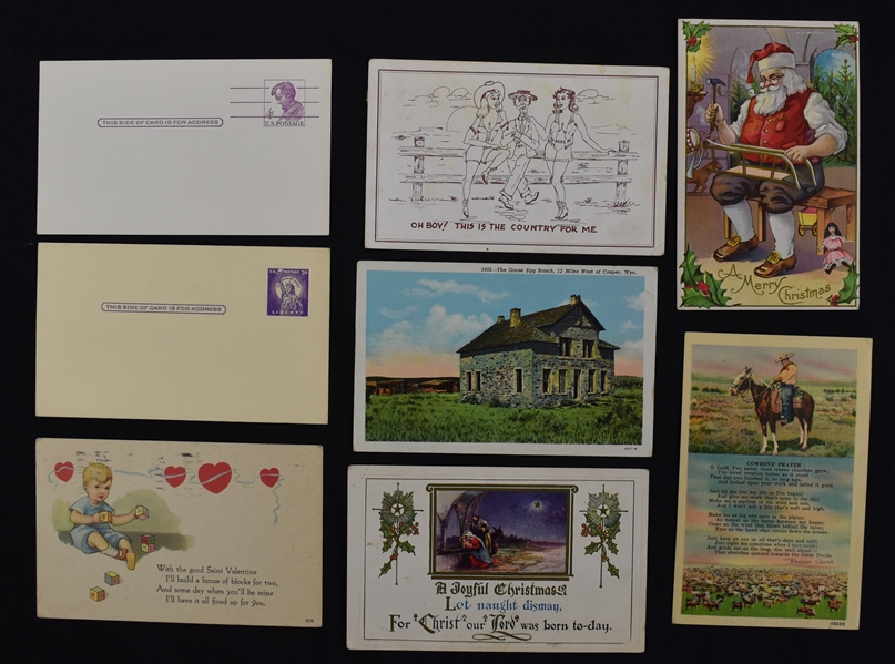 Vintage Postcard Collection w/Christmas Cards