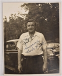 Babe Ruth Autographed & Inscribed 8x10 Photo PSA/DNA