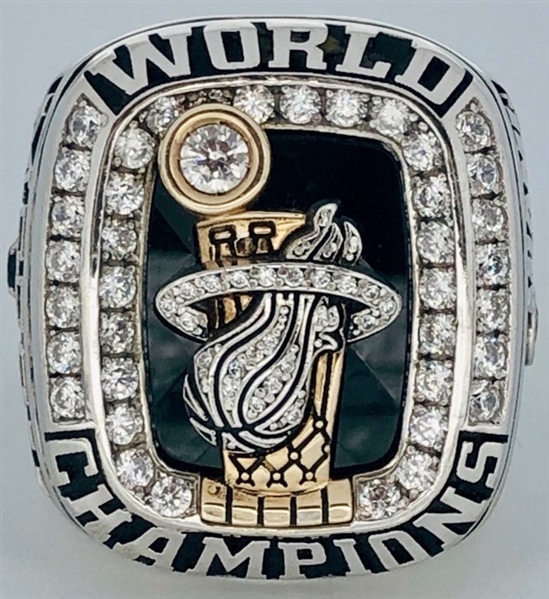 Miami Heat 2012 NBA Championship Ring 10k Gold w/Diamonds Made by Jostens *Accompanied by the Original Presentation Box*