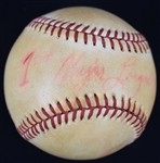 Kirby Pucketts Very 1st Home Run Baseball w/Puckett Family Provenance
