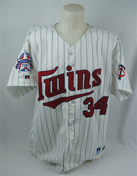 Kirby Puckett 1995 Minnesota Twins Game Used & Photomatched All-Star Game Jersey w/Puckett Family Letter & Resolution Photomatch 