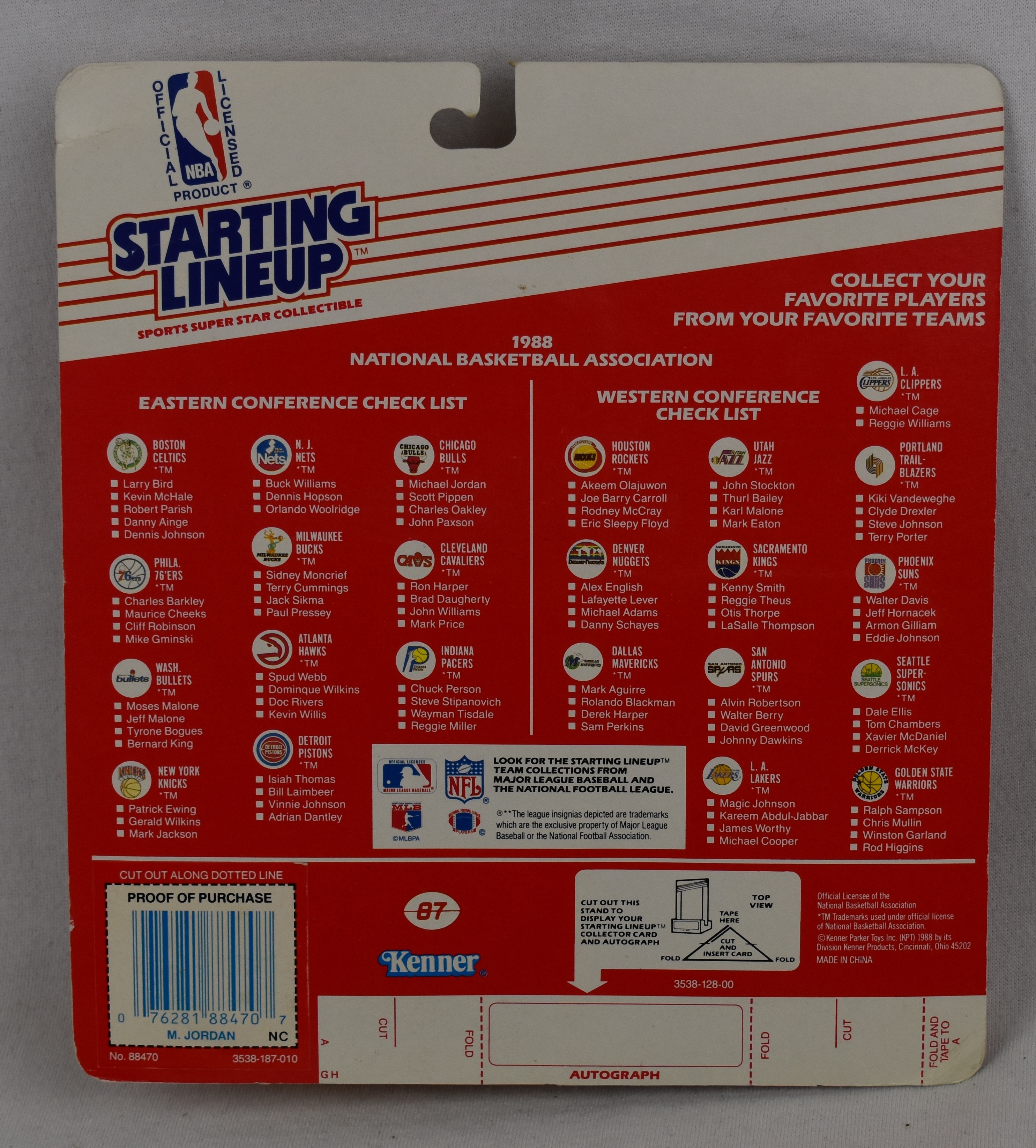michael jordan starting lineup 1988 card value
