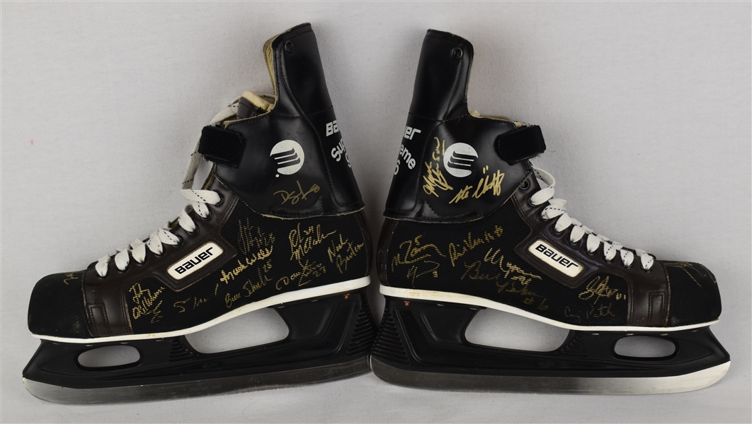 Team USA 1980 Olympic Gold Medal Team Signed Hockey Skates *RARE*