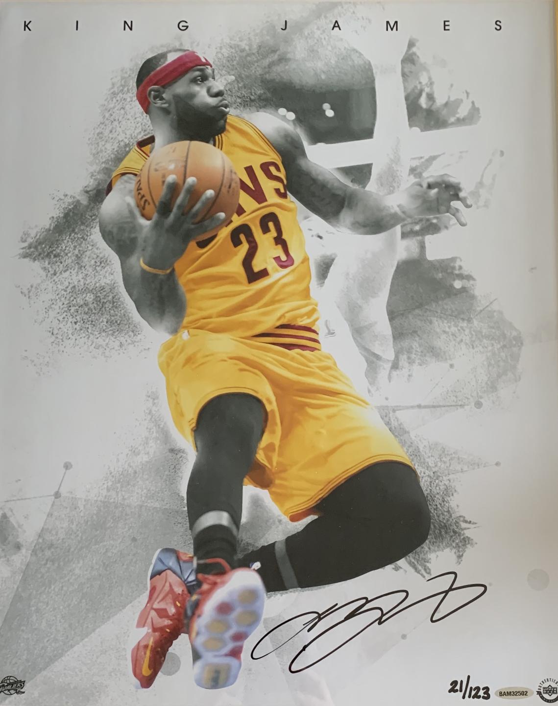 lebron james signed 8x10