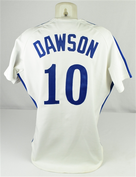 Andre Dawson 1981 Montreal Expos Game Used & Autographed Jersey w/Dave Miedema LOA
