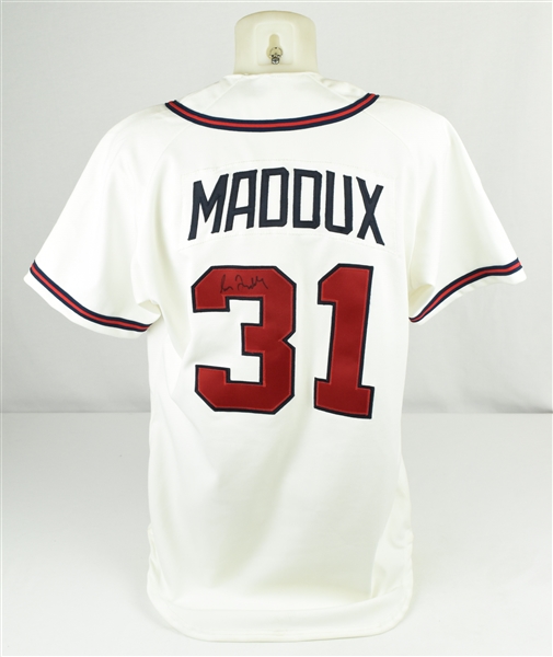 Greg Maddux 1996 Atlanta Braves Game Used & Autographed Jersey w/Dave Miedema LOA