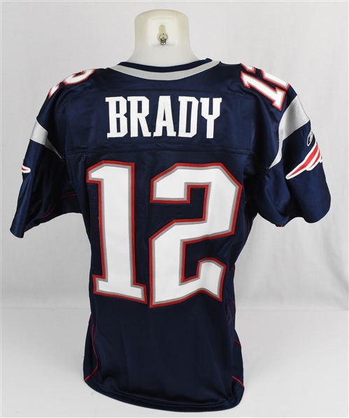 Tom Brady 2007 New England Patriots Game Used Jersey MEARS