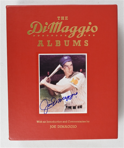 Joe DiMaggio Albums 1989 Boxed Set Signed 3 Times By "The Yankee Clipper"