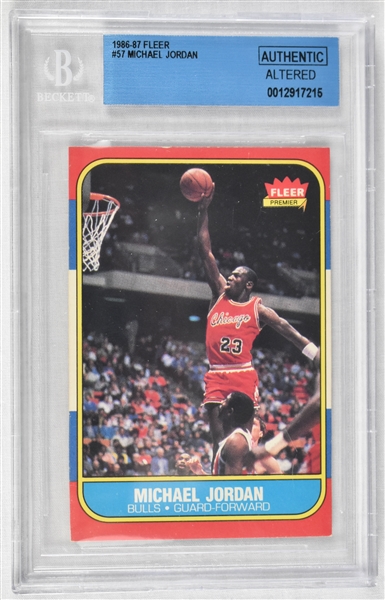 Michael Jordan 1986 Fleer Rookie Card BGS Authentic