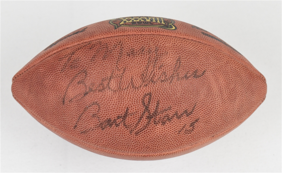 Bart Starr Autographed & Inscribed Football