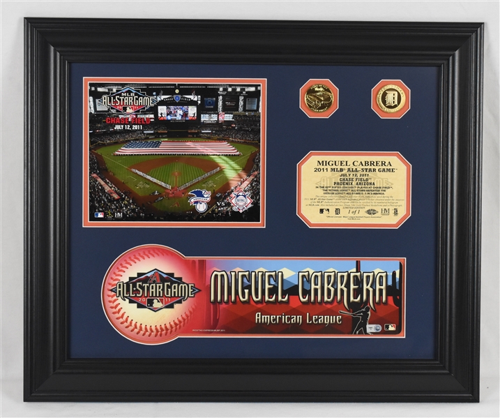 Miguel Cabrera 2011 Detroit Tigers Framed All-Star Game Locker Nameplate