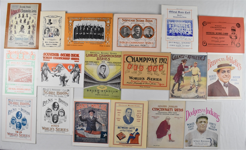 Collection of Robert Opie World Series Programs