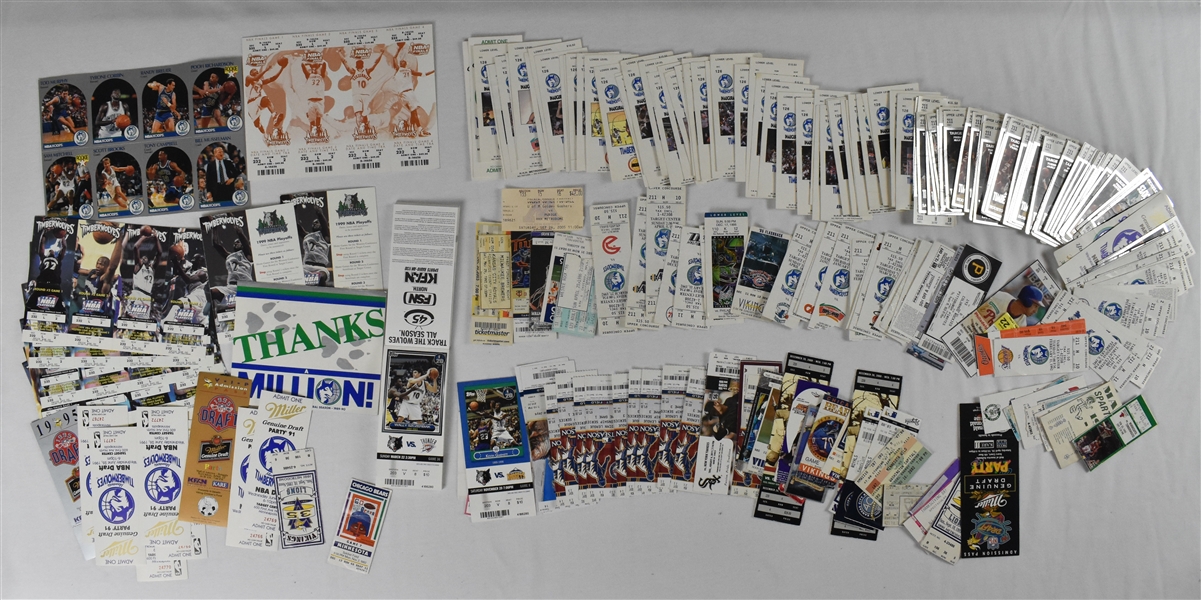 Minnesota Timberwolves Ticket Collection