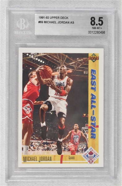 Michael Jordan 1991-92 Upper Deck #69 BGS 8.5 NM-MT+