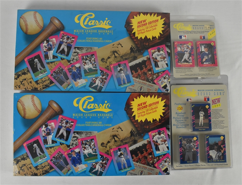 Classic 1989 & 1990 Board Games & Card Sets w/Ken Griffey Jr. Rookie