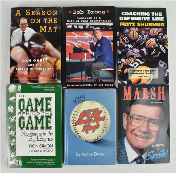 Collection of 6 Autographed Books Signed & Inscribed to Sid Hartman