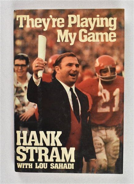 Hank Stram Signed & Inscribed Book to Sid Hartman