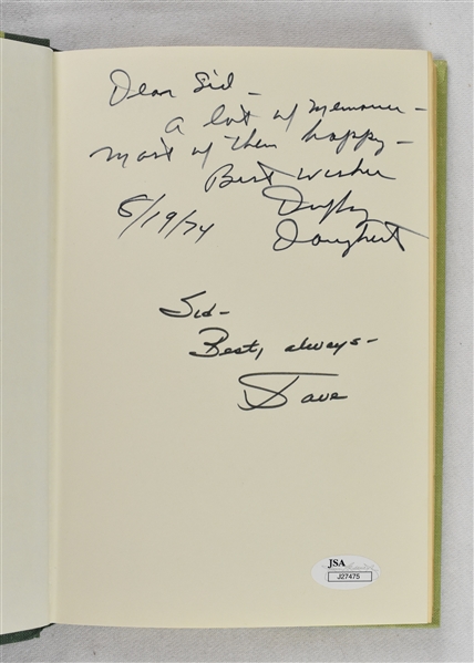 Duffy Daugherty & Dave Diles Signed & Inscribed Book to Sid Hartman