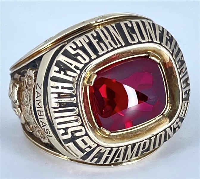 Extremely RARE 1981 Georgia Bulldogs SEC Champions 10K Yellow Gold Ring from Herschel Walker’s Heisman Trophy Season