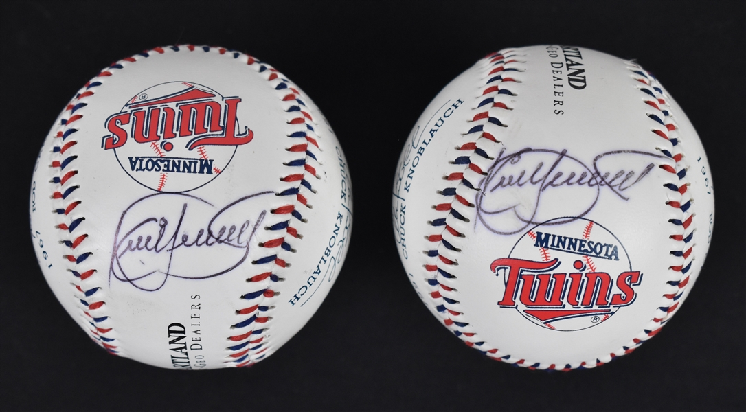 Kirby Puckett Autographed Baseballs