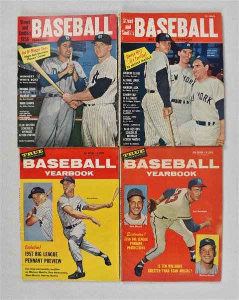 Vintage 1950s Street & Smiths & True Baseball Magazines