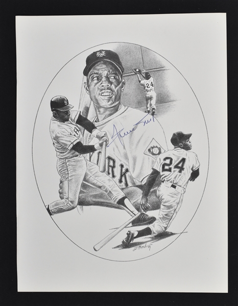 Willie Mays Autographed Beckett Cover