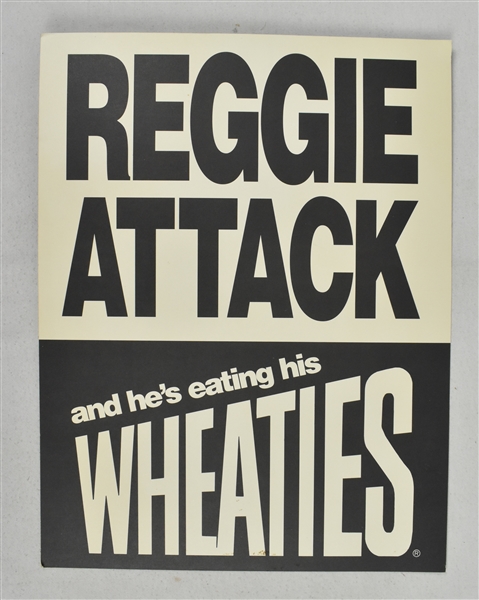 Reggie Jackson Vintage Wheaties Display