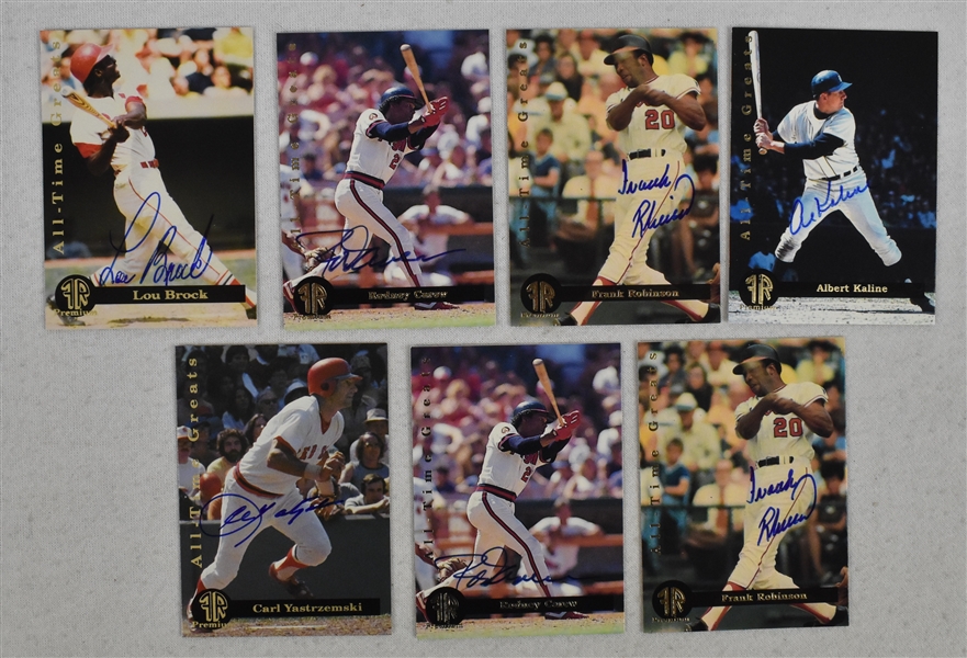 3,000 Hit Club Autographed Baseball Cards