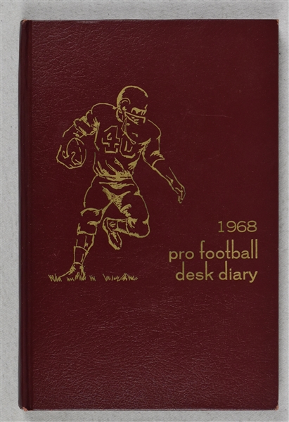 Vintage 1968 Pro Football Desk Diary