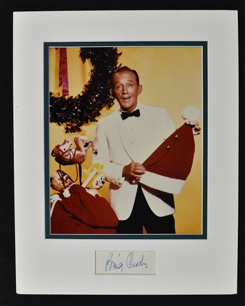 Bing Crosby Autographed Matted Display