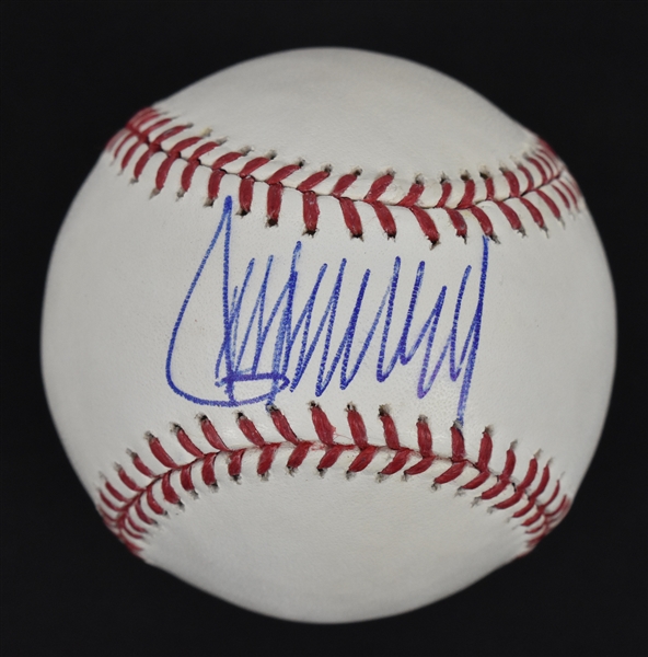 Donald Trump Autographed Baseball 