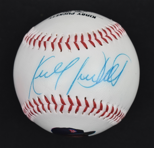Kirby Puckett Autographed Fotoball Baseball
