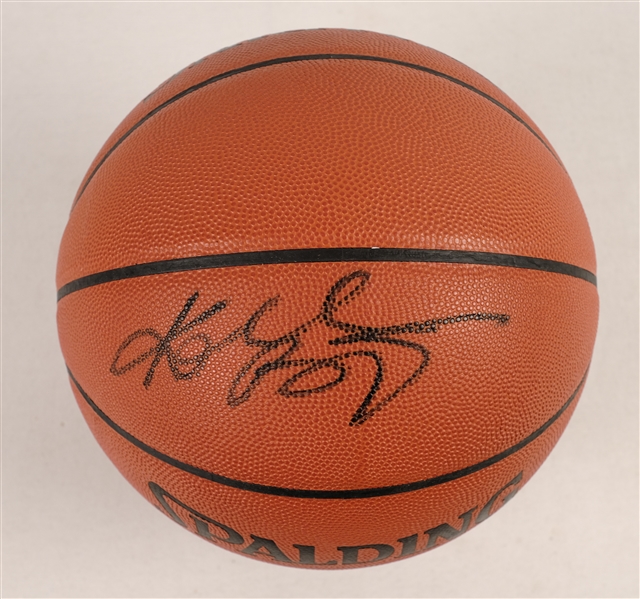 Kobe Bryant Autographed Official David Stern NBA Leather Basketball Signed on July 9th, 2001 w/ PSA/DNA & Beckett LOAs  