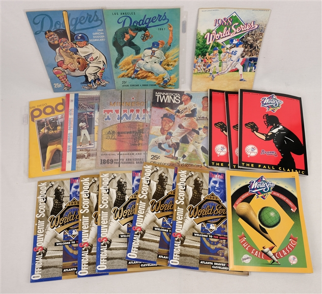 Collection of 1960s Baseball Programs & Scorecards  