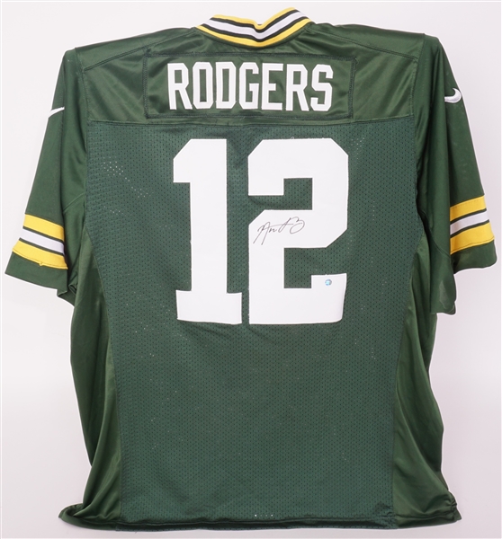 Aaron Rodgers Autographed Green Bay Packers Authentic Jersey Steiner